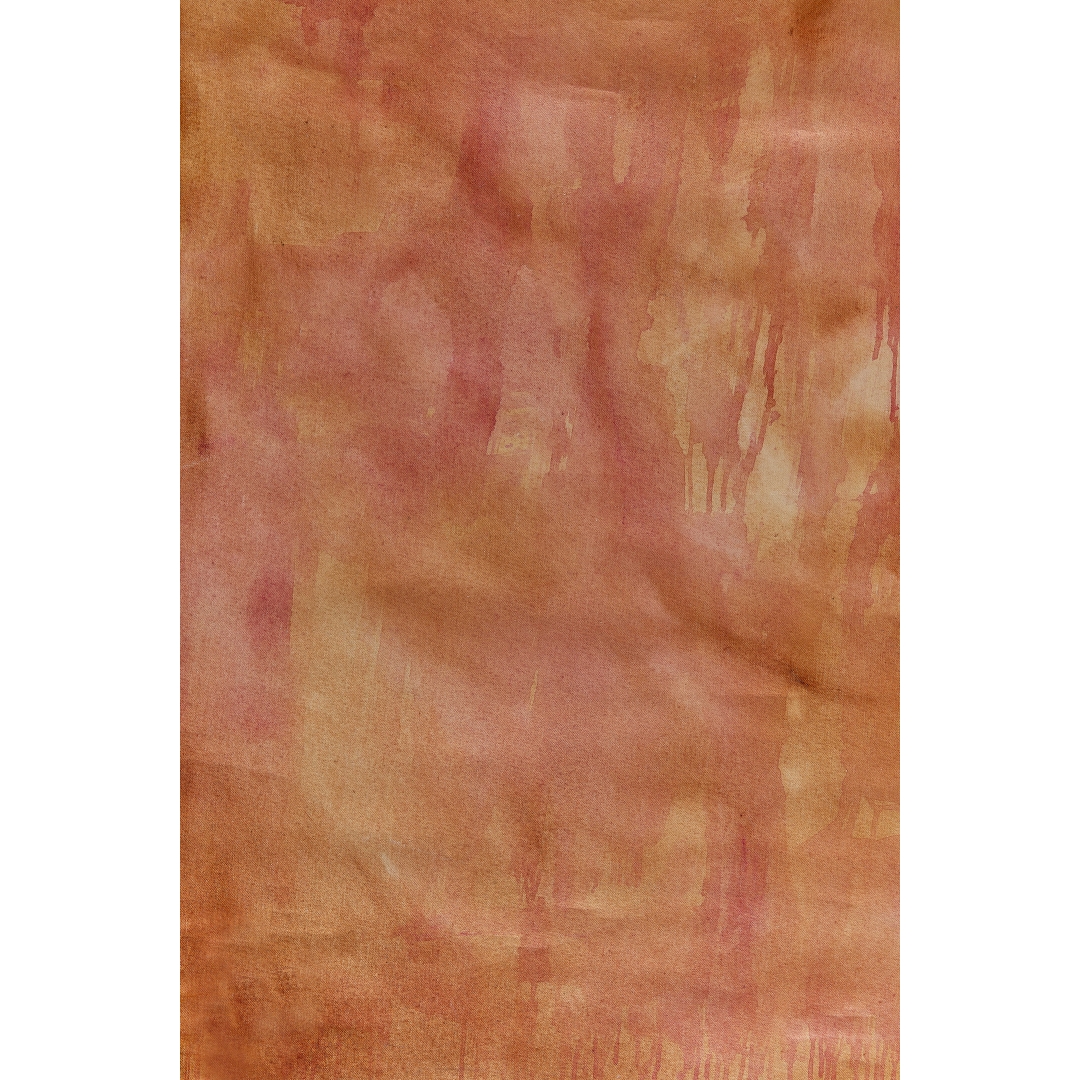 Fondo melocotón texturizado con veladuras suaves y acabado mate en tonos cálidos