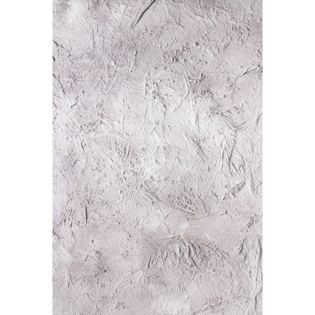 Fondo blanco roto texturizado con relieve irregular y acabado mate en tono yeso claro