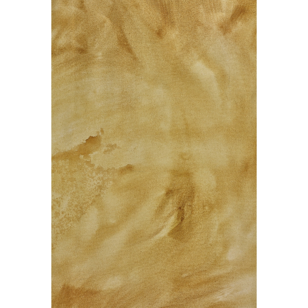 Fondo mostaza suave con veladuras ligeras y acabado mate en tono amarillo tostado