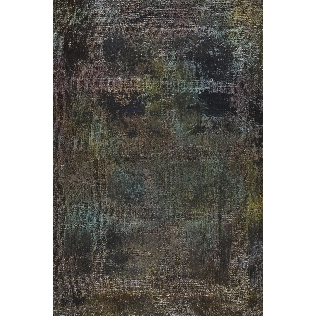 Fondo oscuro texturizado con mezcla de marrones, negros y matices verdosos en acabado mate