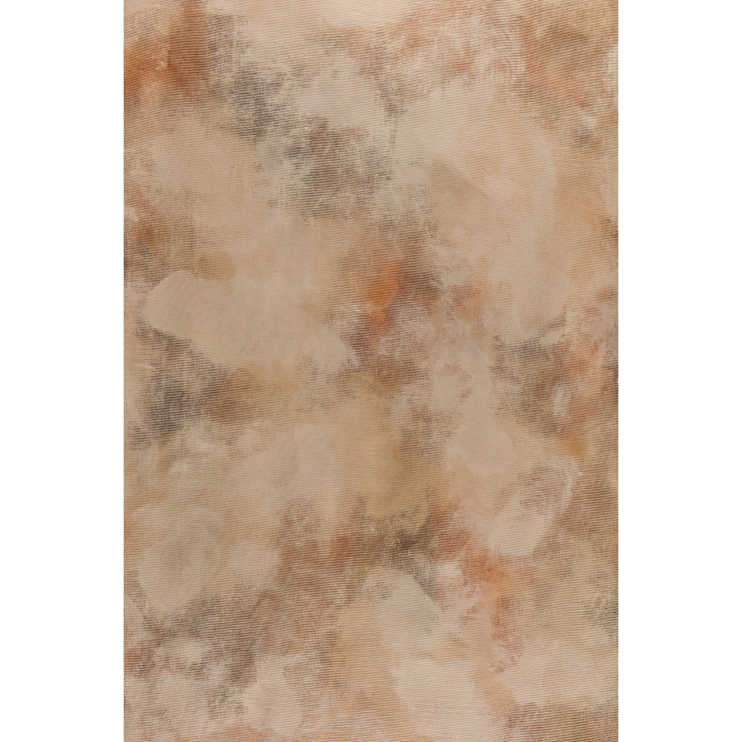 Fondo melocotón texturizado con veladuras suaves en tonos beige y terracota clara