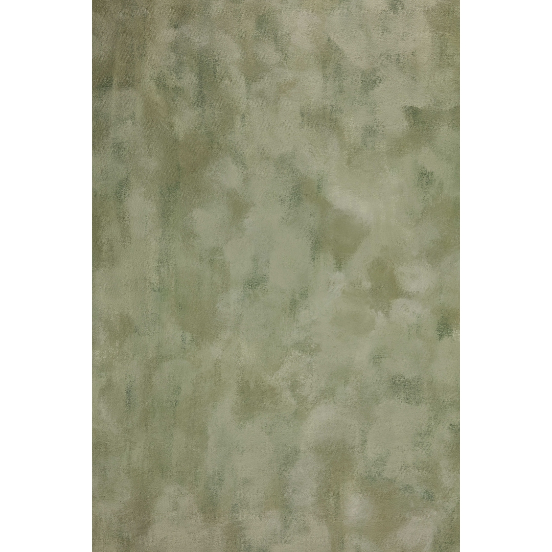 Fondo verde salvia texturizado con variaciones suaves de tono y acabado mate uniforme