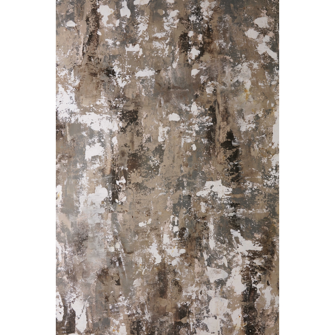 Fondo texturizado efecto desgaste con capas de blanco, gris, beige y marrón oscuro