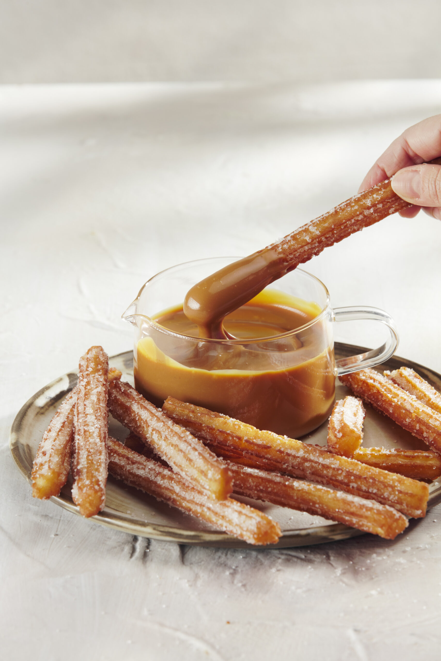 churros con dulce de leche