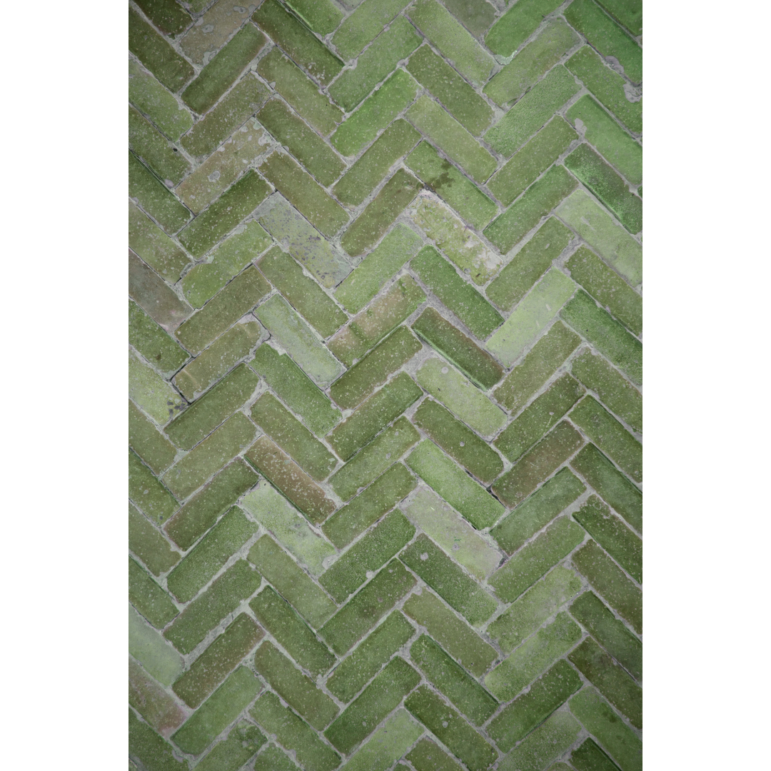 fondo ladrillos verdes